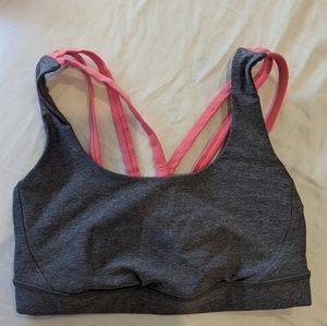 Lululemon bra pink straps 6